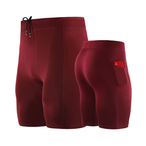 Pantalones de chándal deportivos para hombre, pantalones cortos de entrenamiento deportivo de secado rápido de alta elasticidad, pantalones ajustados de compresión para gimnasio y correr de cinco puntos - Product Image 5