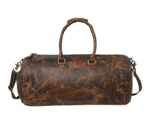 Bolsa de Viaje de Cuero Crunch Premium, Bolsa de Viaje de Cuero Heritage, Estilo Vintage, Artesanía Premium de Divine International - Product Image 2