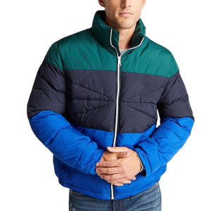 Men's Winter Jacket Custom Logo Formal Nylon Sports Design Waterproof <b>Quilted</b> Bubble Wind Breaker Hooded Outdoor Puffer Jacket - Product Image 1