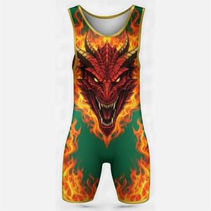 Nuevo Diseño de Singlet de Lucha Libre Personalizado al Mejor Precio, Diseño sin Tirantes, Cierre a Presión, Material Transpirable de Poliéster y Elastano, en Blanco para - Product Image 2