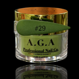 A.G.A # Polvo Acrílico Brillante 29 para Decoración de Uñas, Logotipo Personalizado, Colección Butter, Modelo Rosa Cobertura con Efecto Arena y Azúcar - Product Image 1