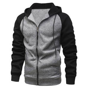 Haute qualité 400 Gsm poids lourd 100% coton hommes sweat à capuche zippé Style de rue sweat à capuche zippé avec fermeture éclair - Product Image 1