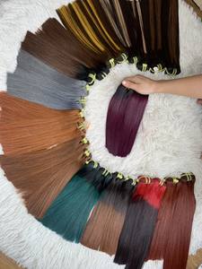 Extensions de cheveux humains vierges Remy 100% de qualité supérieure, tendance 2024, trame de peau SDD, lisses, vietnamiennes, avec fermeture - Product Image 6