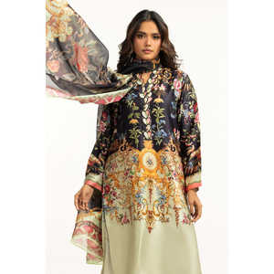 Conjunto de 3 Piezas en Satén Charmeuse Estampado IUSTKSD-1455 - Product Image 5