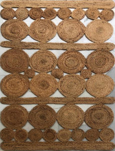 Prix du fabricant Directement de l'usine Tapis tressé indien écologique cousu en jute de couleur naturelle pour l'intérieur et la maison - Product Image 3