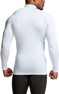 Workout t Shirts Muscle Fit Compressed T-shirts Men Custom logo Blank <b>Long</b> <b>Sleeve</b> Compression <b>Sleeve</b> T-Shirt <b>Black</b> Running - Product Image 6