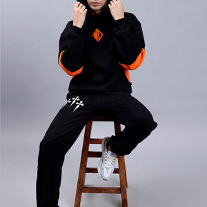 Sweat à capuche surdimensionné confortable pour hommes, logo personnalisé, vêtements de rue de bonne qualité, technique de teint uni, dernier prix - Product Image 5