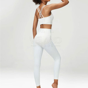 Conjunto de Yoga Sólido Tallas Grandes 2026 para Mujer - Cómodo, Transpirable, Cintura Elástica, Estiramiento en Cuatro Direcciones, Secado Rápido, Bajo MOQ, En Stock - Product Image 3
