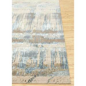 พรมขนสัตว์และไหมไผ่ถักมือสีเบจและสีน้ำตาล รุ่น Unstring Srb(709) สำหรับห้องนั่งเล่นและห้องนอนวัยรุ่น ลายแบบนามธรรม - Product Image 4