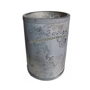 ที่ใส่เทียนโลหะลายผีเสื้อสุดหรู ดีไซน์ทรงกระบอก เหมาะสำหรับงานปาร์ตี้ งานอีเว้นท์ และใช้ในบ้าน - Product Image 3