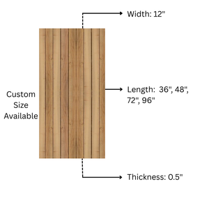 Panneaux muraux insonorisés en bois massif 3D modernes et élégants, murs décoratifs en bois de qualité supérieure pour salle de bain et bureaux à domicile - Product Image 2