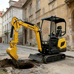 Mini-excavatrice KAISAN <span class=keywords><strong>de</strong></span> 1,2 tonne pour le génie civil et la location, avec flèche pivotante, excavatrice compacte pour travaux multiples - Product Image 2