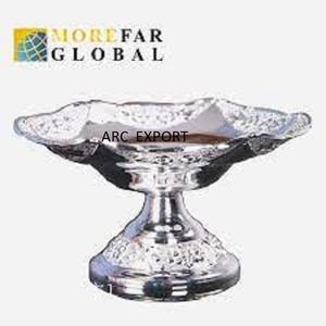 Cuenco decorativo de mesa con cuentas de cristales con Metal pulido brillante, vajilla de diseñador, cuencos blancos elegantes para servir, decoración de boda - Product Image 5