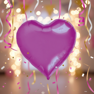 Palloncino a Cuore in Foil Fucsia 18 Pollici per Decorazioni Festa - Product Image 3