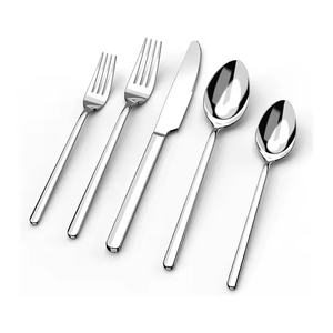 Factory Direct Ensemble de couverts haut de gamme 48 pièces en acier inoxydable pour restaurants Premium Factory Direct Meilleure qualité Ensemble de couverts - Product Image 4