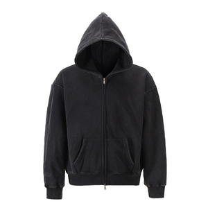 Sudadera con Capucha de Alta Calidad para Hombre, de Spandex/Poliéster, con Cremallera, Diseño Personalizado, Bordado, Antibolitas, Ecológica, 420g, Ropa de Invierno - Product Image 3