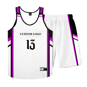 Nouveau design Premium Quality Summer Unisex Basketball Uniforme Set Shorts Jersey Logo brodé Adult Sportswear Plus Size - Product Image 4