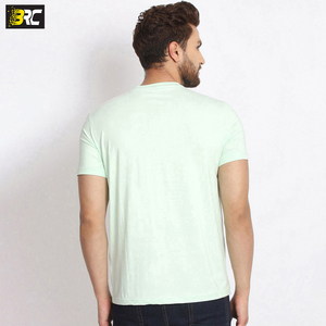 T-shirts respirants pour hommes, 95% coton, 5% spandex, personnalisés, de grande taille, nouveau design - Product Image 5
