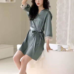 เสื้อคลุมผ้าไหมสำหรับผู้หญิงเสื้อคลุมผ้าไหมแบบสั่งทำ - Product Image 3