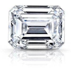 บริการทำตัวอย่าง/แม่พิมพ์อัญมณี TISHYA DIAMOND เพชรโมอิสซาไนต์สังเคราะห์ทรงเอเมอรัลด์ น้ำหนัก 1.7 กะรัต สี D ความสะอาด VVS1 คุณภาพเยี่ยม - Product Image 2