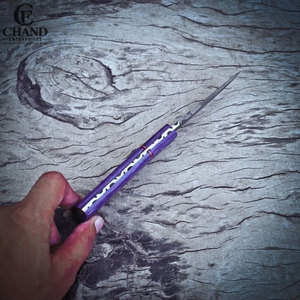 Cuchillos Vaqueros con Mango de Madera DIY, Colores Personalizados y Servicio OEM - Cuchillo de Camping Ecológico - Product Image 6