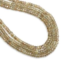 Zircon brun doré naturel facetté rond, coupe diamant, haute qualité, perles de micro CZ de 2-3 mm, certifié par un tiers - Product Image 1