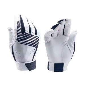 Gants de frappe de baseball et de softball de qualité supérieure en gros, gants de frappe en cuir pour hommes, gants de frappe de baseball respirants - Product Image 1