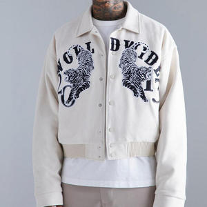 เสื้อแจ็คเก็ตวาร์ซิตี้ผู้ชายแบบลำลองสั่งทำพิเศษ คอตั้ง คุณภาพพรีเมียม  มีจำหน่ายหลายสี - Product Image 1