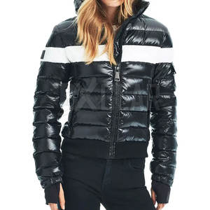 Venta directa de fábrica, chaqueta acolchada para mujer, ropa de abrigo ligera y cálida con diseño clásico, perfecta para trajes de invierno - Product Image 6