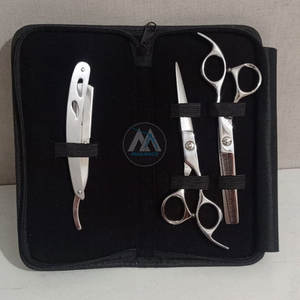 Juego de Tijeras de Peluquería Profesionales de Acero Inoxidable MAQNSCO Super Cut para MANIPOLETA JAGUAR, Tijeras de Barbero Afiladas para Salón de Belleza - Product Image 1