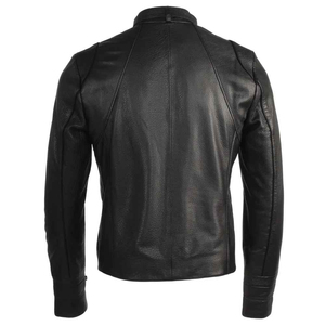 Veste en cuir pour homme de haute qualité, col montant, grande taille, logo sur le devant, imperméable, respirante, pour usage extérieur - Product Image 2