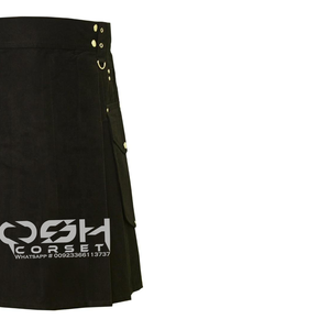 COSH KILTS Haute Qualité Meilleure Vente Noir Coton Kilts Bondage Et Fétiche Kilts Fournisseur Et Fabricant Du Pakistan - Product Image 3