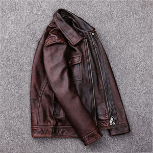 Veste en cuir pour hommes Top Design 100% manches complètes de haute qualité pour un prix raisonnable Conception personnalisée disponible - Product Image 3