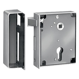 Serrures de meubles PZW version lourde 2 DIN, à verrouillage gauche, encastrées, déport arrière 60 mm, AMF - Product Image 1