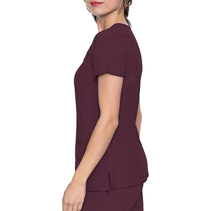 Vente en gros de nouveaux uniformes médicaux personnalisés extensibles pour infirmières et médecins, ensemble de blouses d'hôpital, vêtements d'été en coton 100% tricoté pour femmes et hommes - Product Image 2