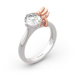 Bague de mode Jeulia Hug Me en argent sterling à coupe ronde avec motif chien ballon - Product Image 2