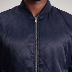 Chaqueta Universitaria Azul Acolchada Danson, Chaqueta Reversible de Satén de Alta Calidad con Bordado, Diseño con Letras, Estilo Urbano, Talla XS, Casual - Product Image 6
