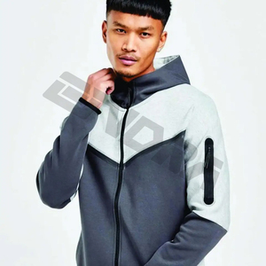 Survêtement de football personnalisé Slim Fit pour hommes, jogging à fermeture éclair, vêtements de sport pour l'entraînement de football, ensembles d'hiver grande taille - Product Image 2