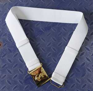 เข็มขัดทองเหลืองแบบกำหนดเอง ปี 2025 พร้อมโลโก้สีทอง เข็มขัดสีขาวสำหรับอุปกรณ์ป้องกันตัวส่วนบุคคล-รับผลิตแบบ OEM/ODM - Product Image 5