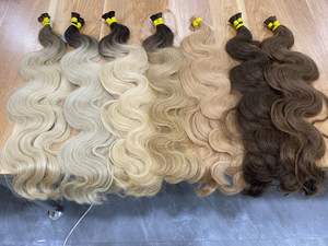 ลอนธรรมชาติสีบลอนด์บริสุทธิ์สำหรับผมทาส100% 24นิ้ว/60ซม. จัดทรงและเรียบผมบราซิล120กรัม - Product Image 6