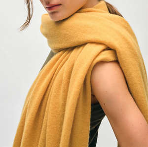 American Style <b>Women's</b> Solid Color Fringe <b>Shawl</b> Winter Warm Long Polyester Multifunction 40*210CM(15.8*82.7 Inch) - Product Image 5