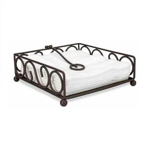 Porte-serviettes en métal au design triangulaire unique Feuille de table en fer Support de papier de soie décoratif Conception de trou unique pour le bureau à domicile - Product Image 2