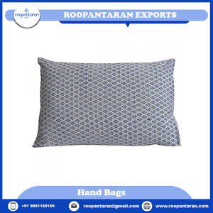 Luxe motif floral tissé 100% coton main bloc imprimé écologique 20 feuilles tissu enveloppe fermeture taie d'oreiller couverture - Product Image 6