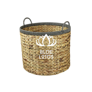 ตะกร้าเก็บผักตบชวาทำมือสวยงามสำหรับการจัดระเบียบบ้านและการตกแต่ง Ms. หวงแหน - Product Image 1