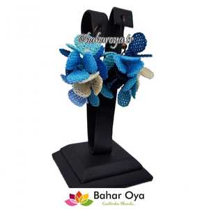 ต่างหูเทศกาลลูกไม้เข็มสีเขียวขุ่นสำหรับตกแต่งงานปาร์ตี้และชุด - Product Image 1