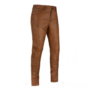 Pantalon en cuir pour homme respirant, élégant, confortable, léger, coupe régulière, durable, doux, de haute qualité, écologique - Product Image 1