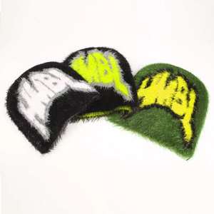 Al Aire Libre personalizado gorros de alta calidad mantener caliente cráneo pescador invierno calle desgaste Mohair Beanie sombrero logotipo personalizado Unisex - Product Image 2
