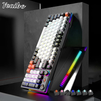 Yeaibo 98 avec étui de protection barebones bon keycap ducky win prix vgn inalambrico mignon wooting he clavier mécanique pas cher