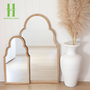 Espejo de Pared para Dormitorio Infantil con Marco de Mimbre de Ratán, Ecológico, Duradero, Diseño Moderno, Alta Calidad, Mejor Precio - Product Image 4