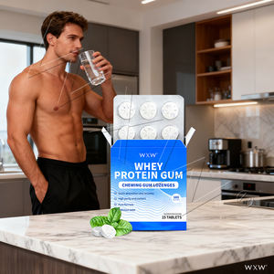 Özel Whey <span class=keywords><strong>Protein</strong></span> Çiğnenebilir Şekerleme Sakızı OEM ODM Özel Etiket Enerji Takviyesi - Product Image 3